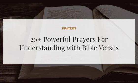 20+ Powerful Prayers For Understanding with Bible Verses